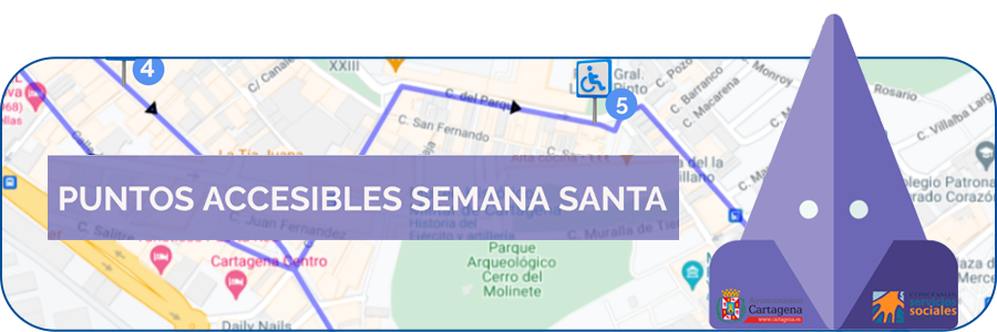 Puntos accesibles Semana Santa